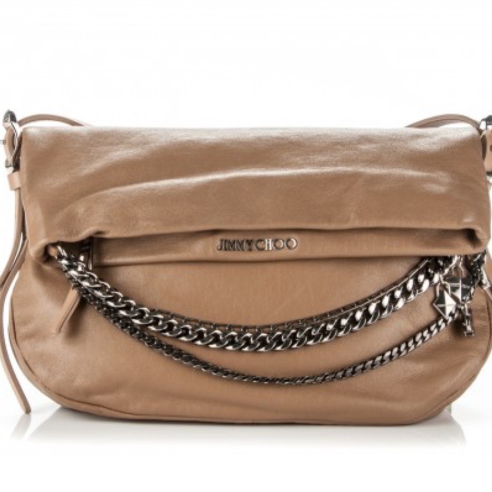 Jimmy Choo Biker L leather shoulder / crossbody bag